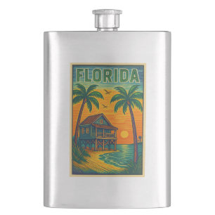 Cantil Flask de Metal da Florida
