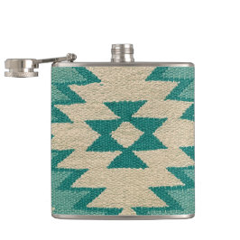 Cantil Flask em Tear Tecido do Sudoeste Arte