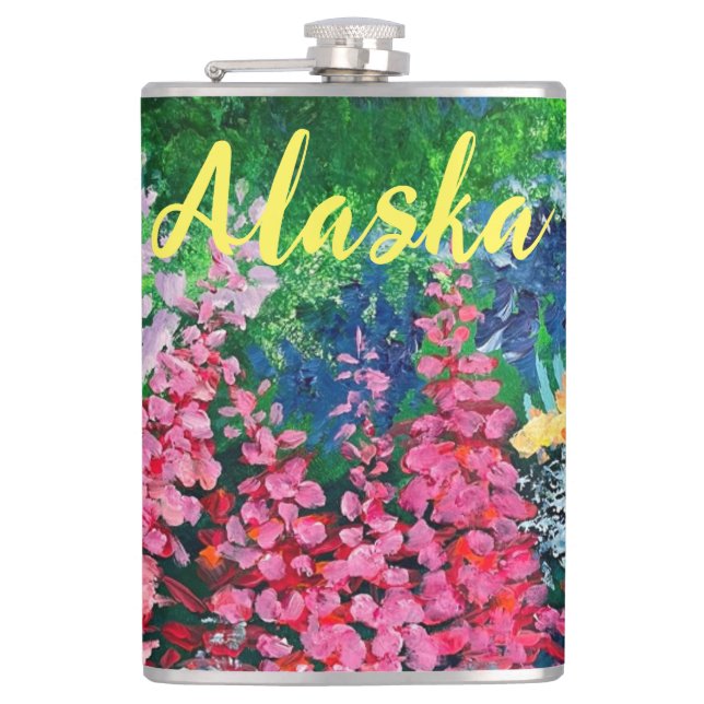 Cantil Flask Fireweed do Alaska (Frente)