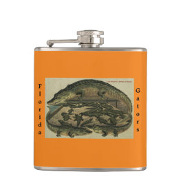 Cantil Flask Gators Flask. Envolta em Vinil