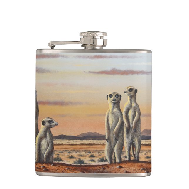 Cantil Flask Meerkats (Frente)