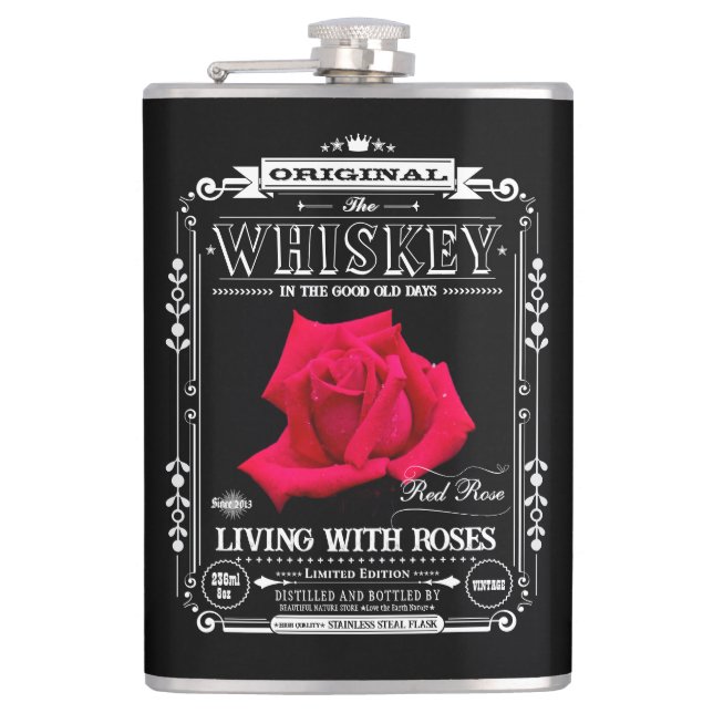 Cantil FLASK_Red Rose (Frente)