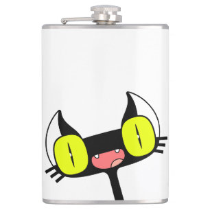 Cantil Flask with a Funny Kitten