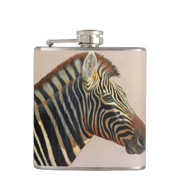 Cantil Flask Zebra Head
