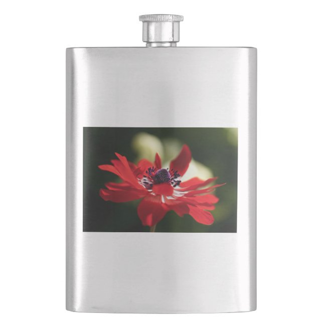 Cantil Flor Anêmone Vermelho (Frente)
