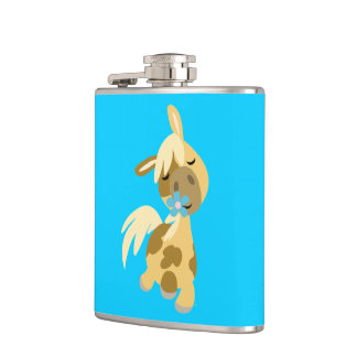 Cantil Flor Azul e Balão de Pony de Cartoon