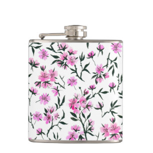 Cantil Flor branco de cereja em branco