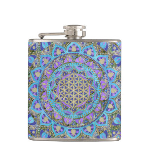 Cantil Flor Da Vida - Mandala Estilo Índia 2