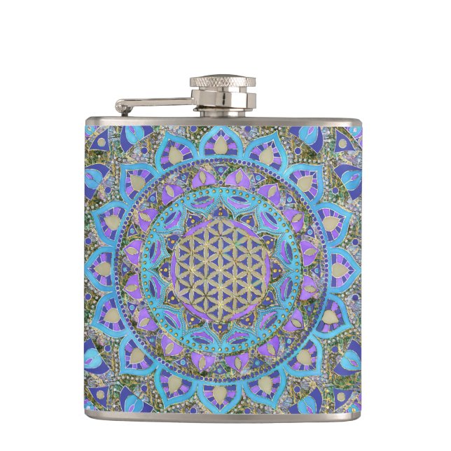 Cantil Flor Da Vida - Mandala Estilo Índia 2 (Frente)