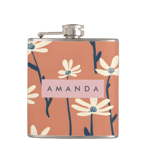 Cantil Flor de Margarida Retro Divertida Personalizada