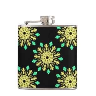 Cantil Flor de néon amarela e verde