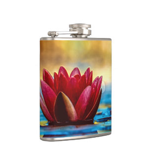 Cantil Flor Lilar De Água De Lotus Vermelho