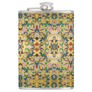 Cantil Flor Mercado Vintage Amarelo de Flores Selvagem Bo