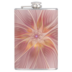 Cantil Flor moderna do abstrato floral cor-de-rosa macio