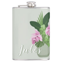 Flor rosa Tropical Medinilla rosa em nome de Vaso