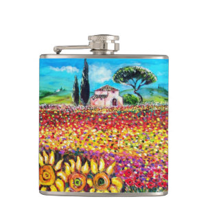 Cantil FLORA NA TUSCÂNIA/ Campos, Papagaios e girassóis