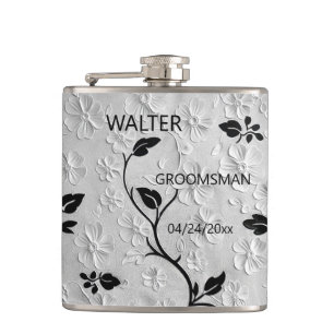 Cantil Florais Abstrato preto e branco personalizados