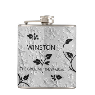 Cantil Florais Abstrato preto e branco personalizados