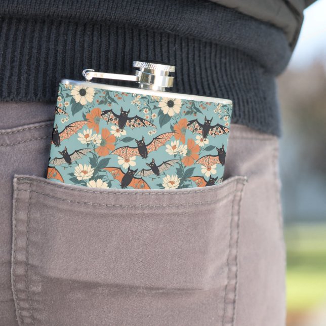 Cantil Floral Patchwork Halloween Bats & Flowers (In loco)