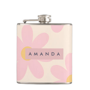Cantil Floral Rosa Personalizado de Época Dália