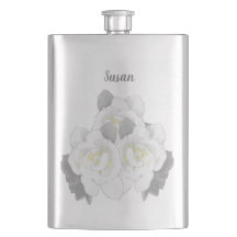 Flores Adoráveis de Gardenia Branca em Prata