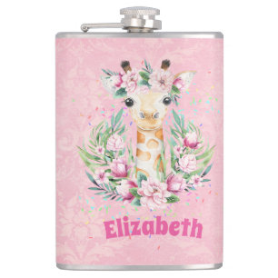 Cantil Flores Boho Giraffe Chamadas Garotas, Presentes Ad