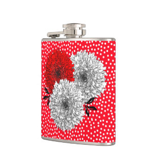Cantil Flores Brancas bonito E Design Bolinhas