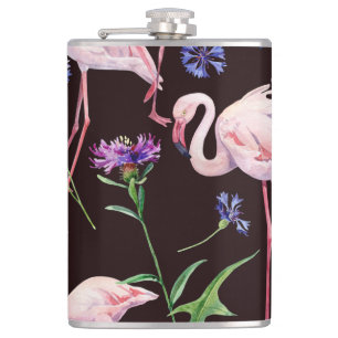 Cantil Flores de aquarela e padrão de flores selvagens.