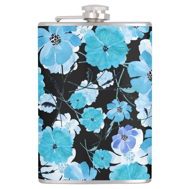 Cantil Flores De Aquarela: Uma Tapeçaria Delicada (Frente)
