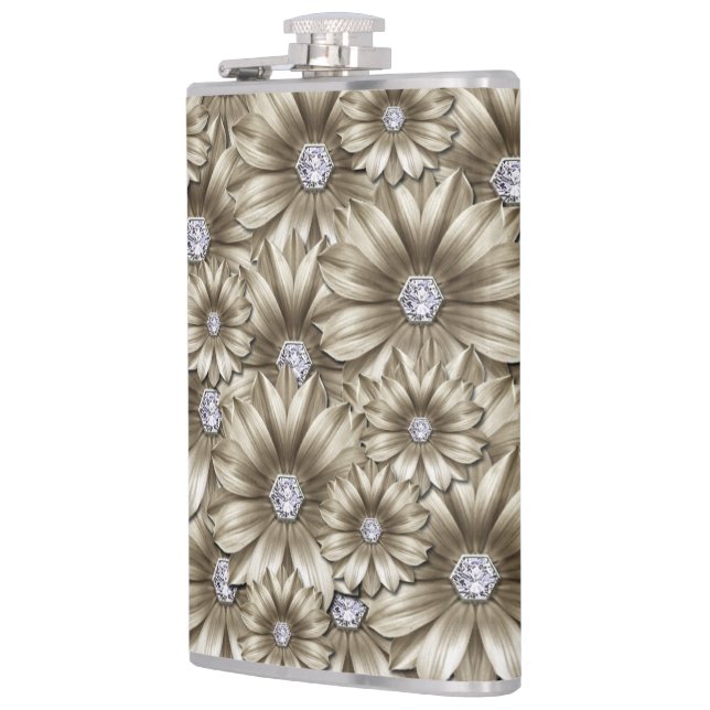Cantil Flores de Diamantes Gemstone Flask (Esquerda)