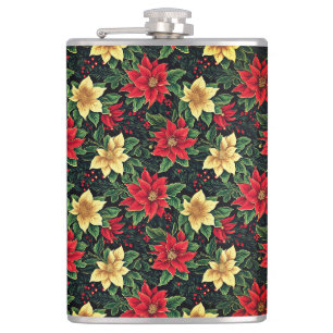 Cantil Flores de Poinsettia de Natal Padrão-86755