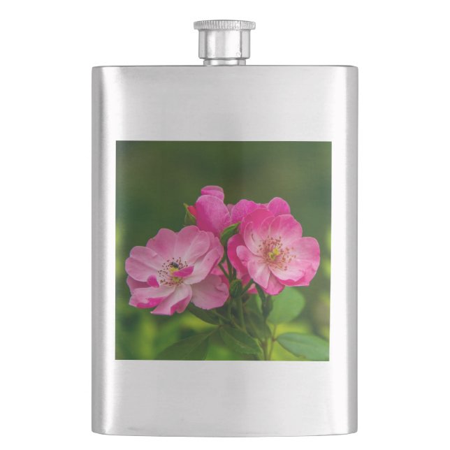 Cantil Flores de Rosa Selvagem Rosa Fotografia Design-526 (Frente)