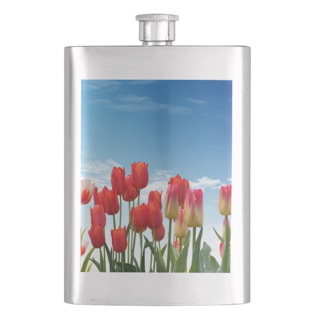 Cantil Flores de Tulipa Vermelha-30247 (Frente)