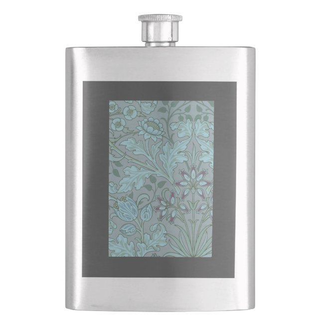 Cantil Flores Decorativas Azul Pastel (Frente)