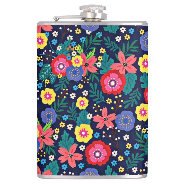 Cantil Flores Decorativas E Folhas Padrão-48675 (Frente)
