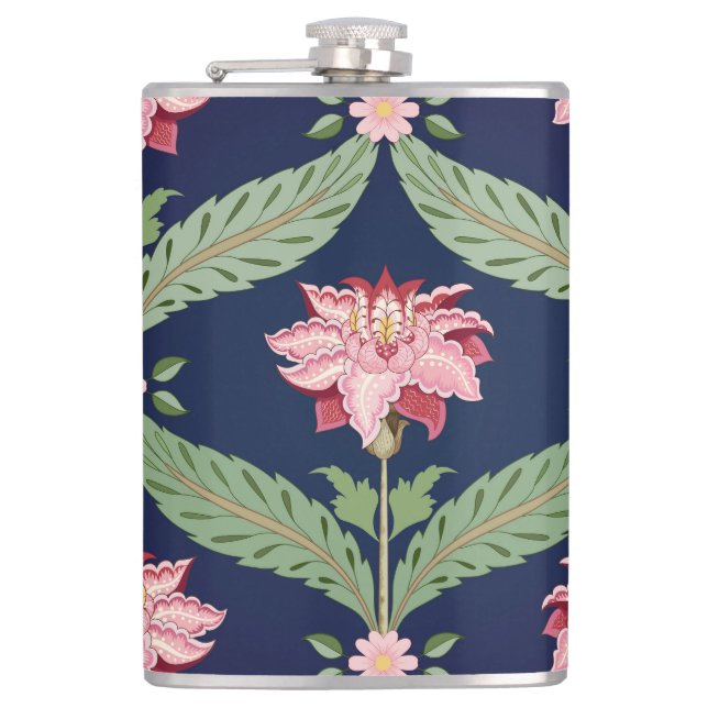 Cantil Flores Fantásticas: Motifs Indianos Escuros (Frente)
