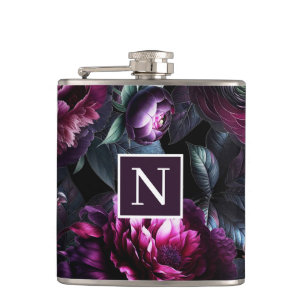 Cantil Flores Negras Encantadas Jardim Floral Ousado Malh