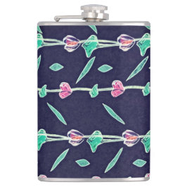 Cantil Flores rosa e roxa