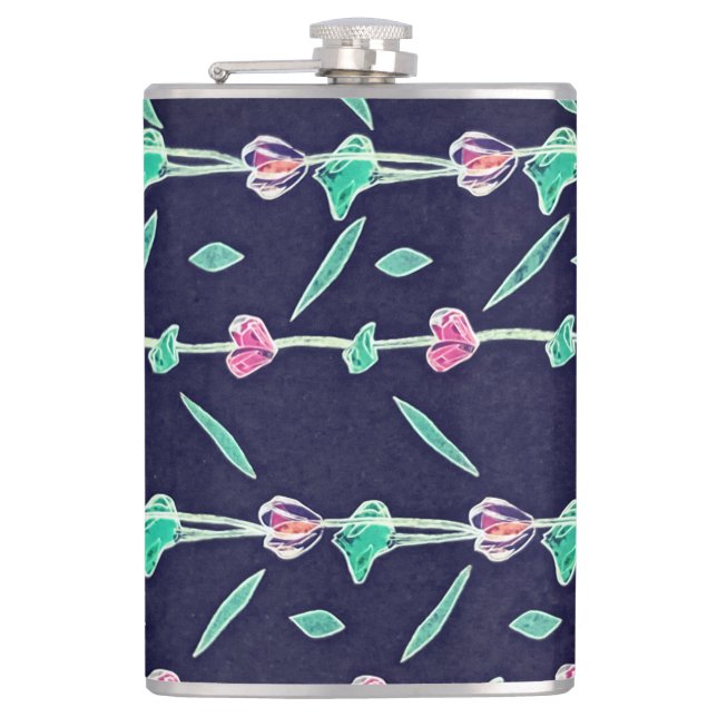 Cantil Flores rosa e roxa (Frente)