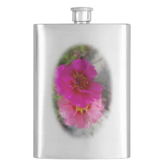 Cantil Flores rosa no sol (Frente)
