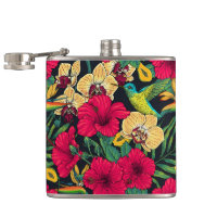 Flores Tropicais e Beija-flor - Botanica de Verão