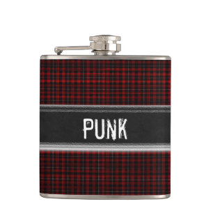 Cantil Folga de Monograma de Xadrez Personalizada do Punk