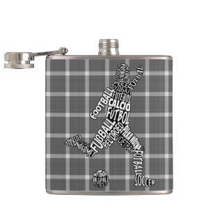 Cantil Folha da anca das linguagens do jogador de futebol