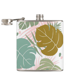 Cantil Folhagem Tropical - Padrão De Monstera E Folha De 