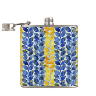 Cantil Folhas Amarelas e Azuis