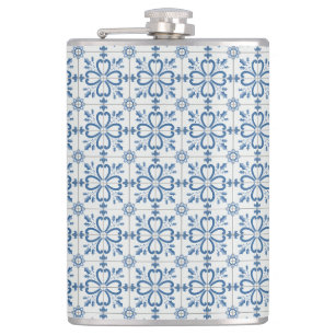 Cantil Folhas de Natal e azulejos de flores