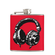 Fones de ouvido de música preta DJ