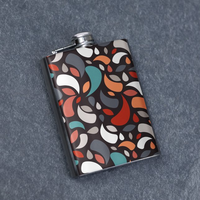 Cantil Forma Geométrica Mínima abstrato (geometric shapes flask)