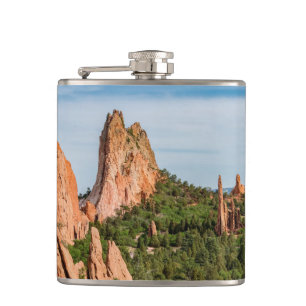 Cantil Formações de Catedral Espires Colorado Flask