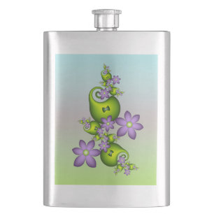 Cantil Formas Verdes Florais De Arte Fractal Lilac Flores
